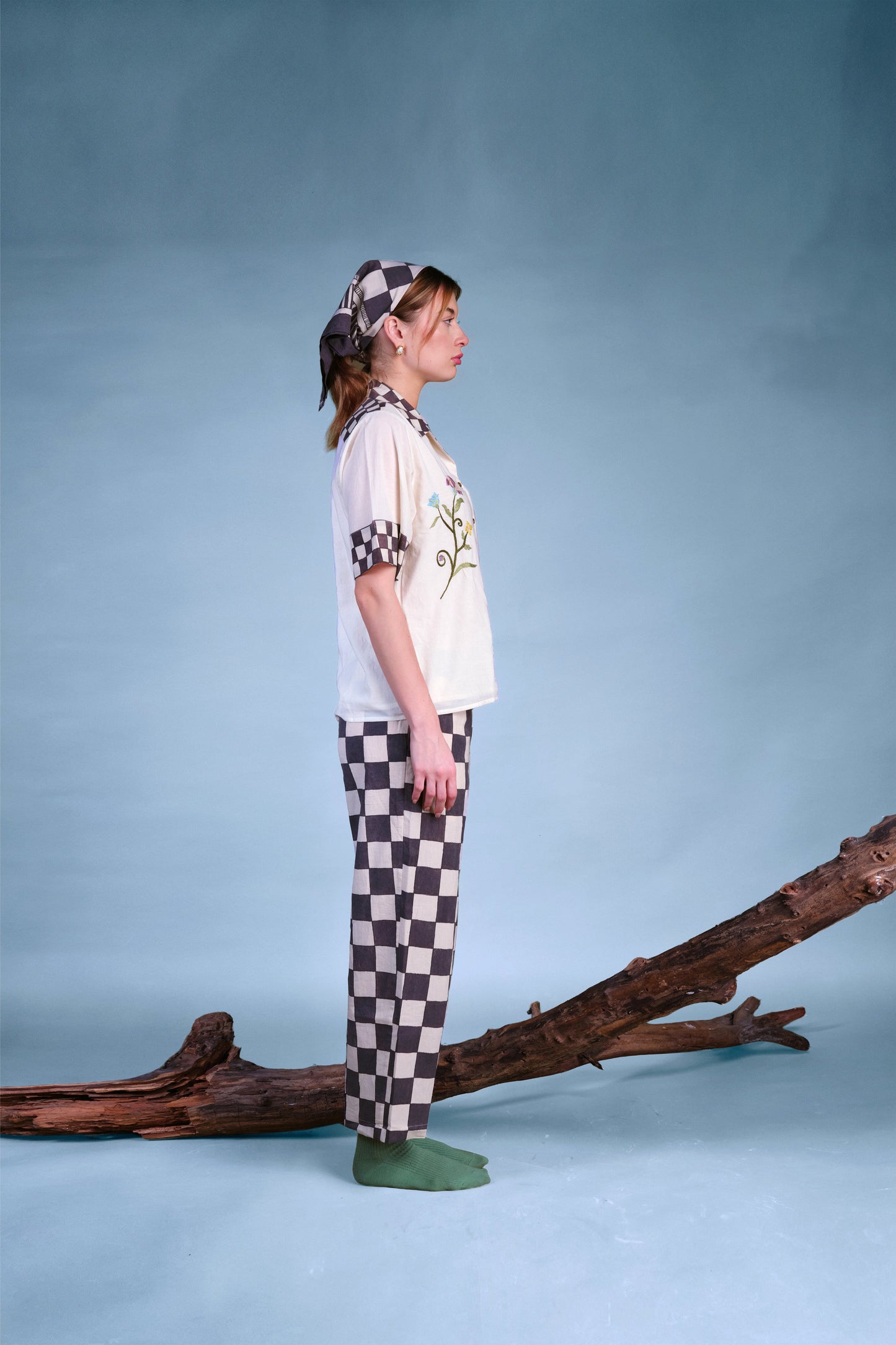 In Grid Trousers