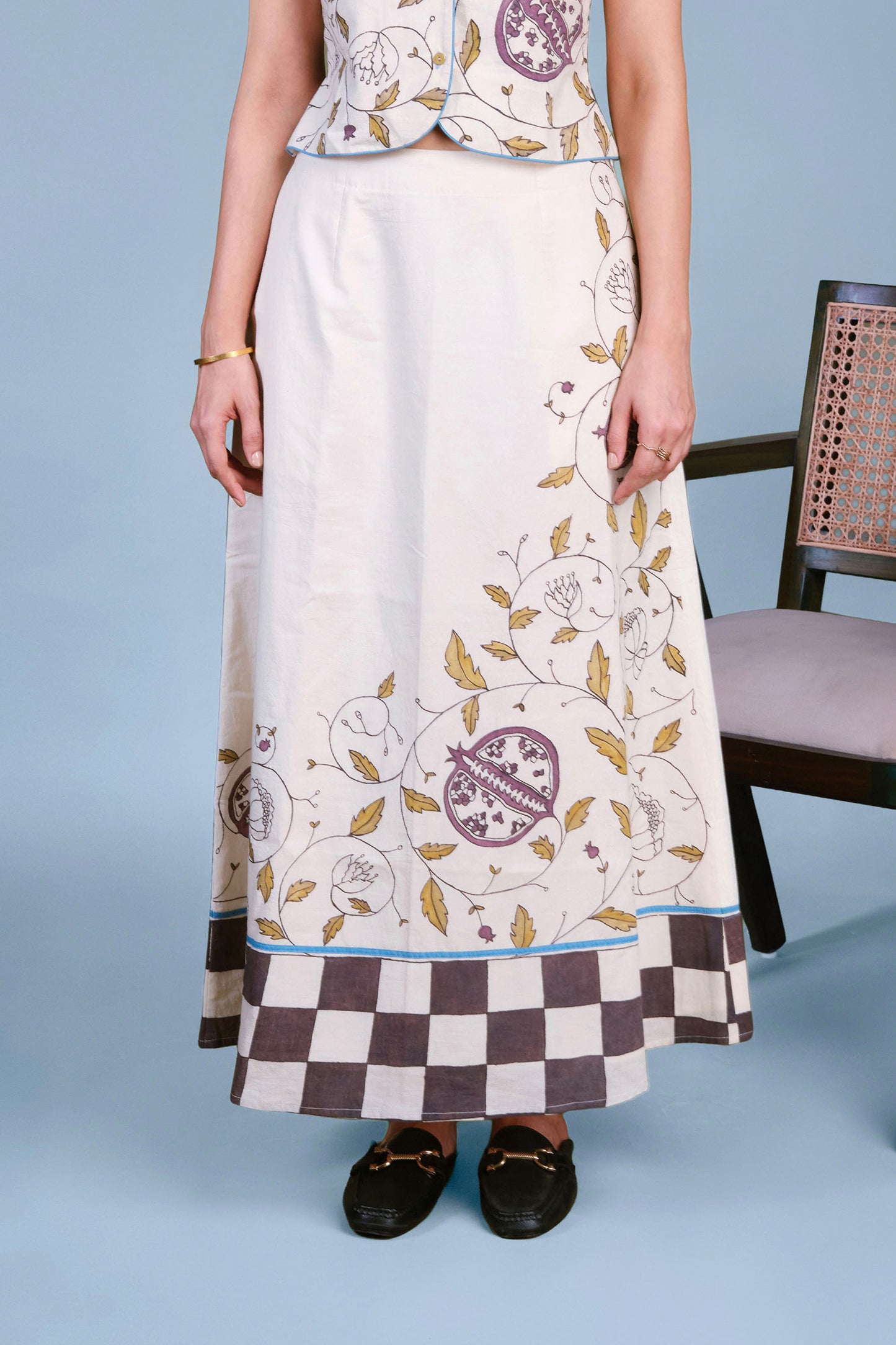 Petal Print Skirt