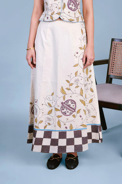 Petal Print Skirt