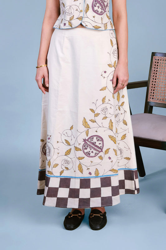 Petal Print Skirt